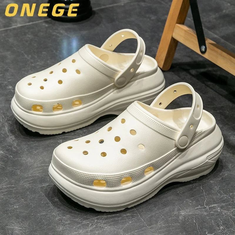 Fashionable Clogs,Wear-Resistant  Thick-Soled