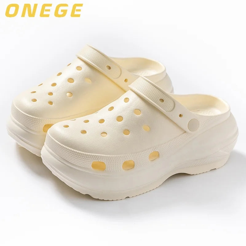 Fashionable Clogs,Wear-Resistant  Thick-Soled