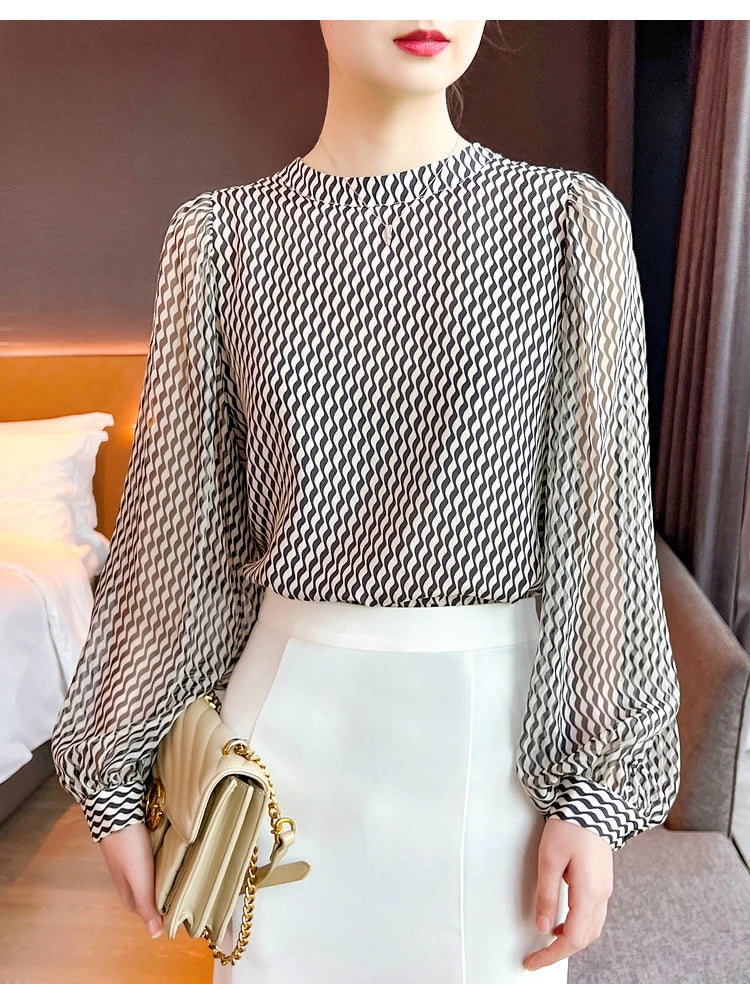 Summer Stylish chiffon Women Blouses