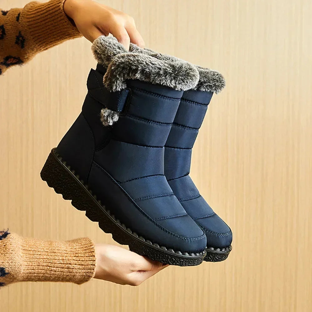 Waterproof Winter Boots  Platform,  Warm Cotton