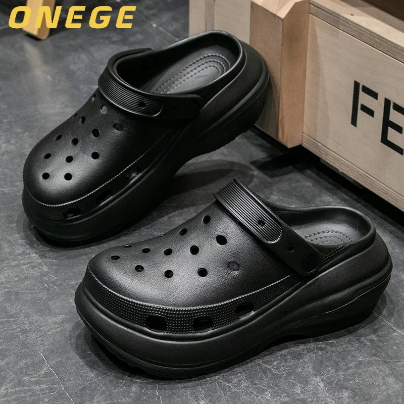 Fashionable Clogs,Wear-Resistant  Thick-Soled