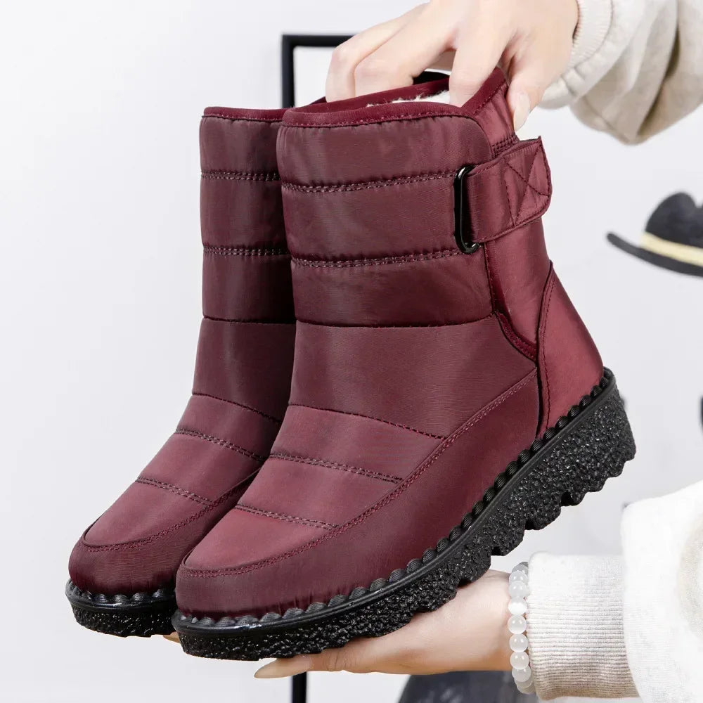 Waterproof Winter Boots  Platform,  Warm Cotton