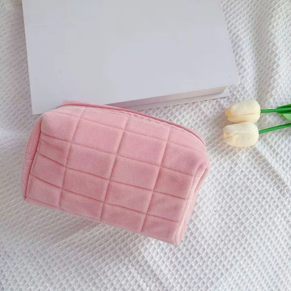 Cute Plush Makeup Bag , Portable Travel Bags