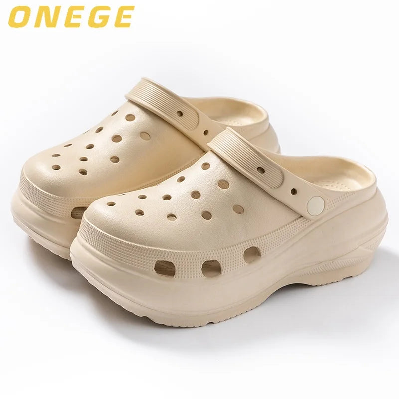 Fashionable Clogs,Wear-Resistant  Thick-Soled