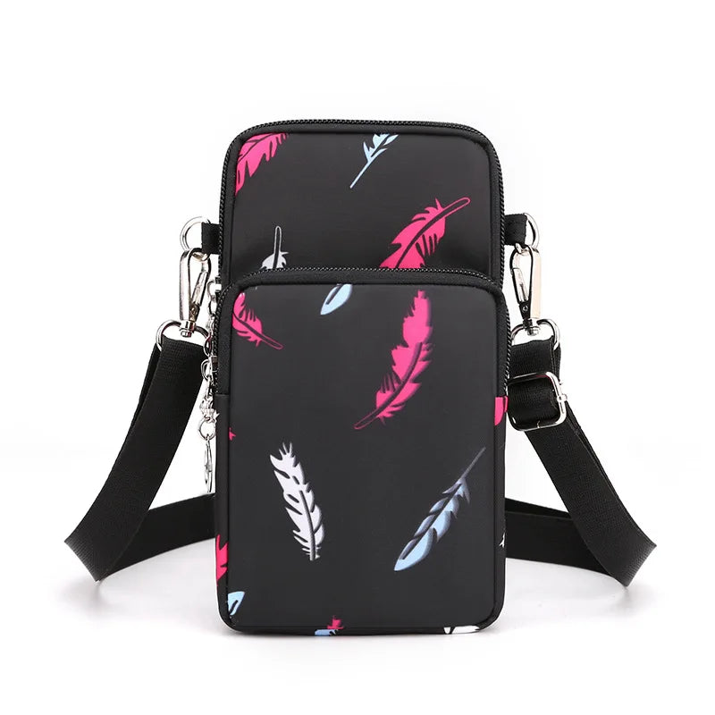 Nylon Cell Phone Shoulder Crossbody Bags