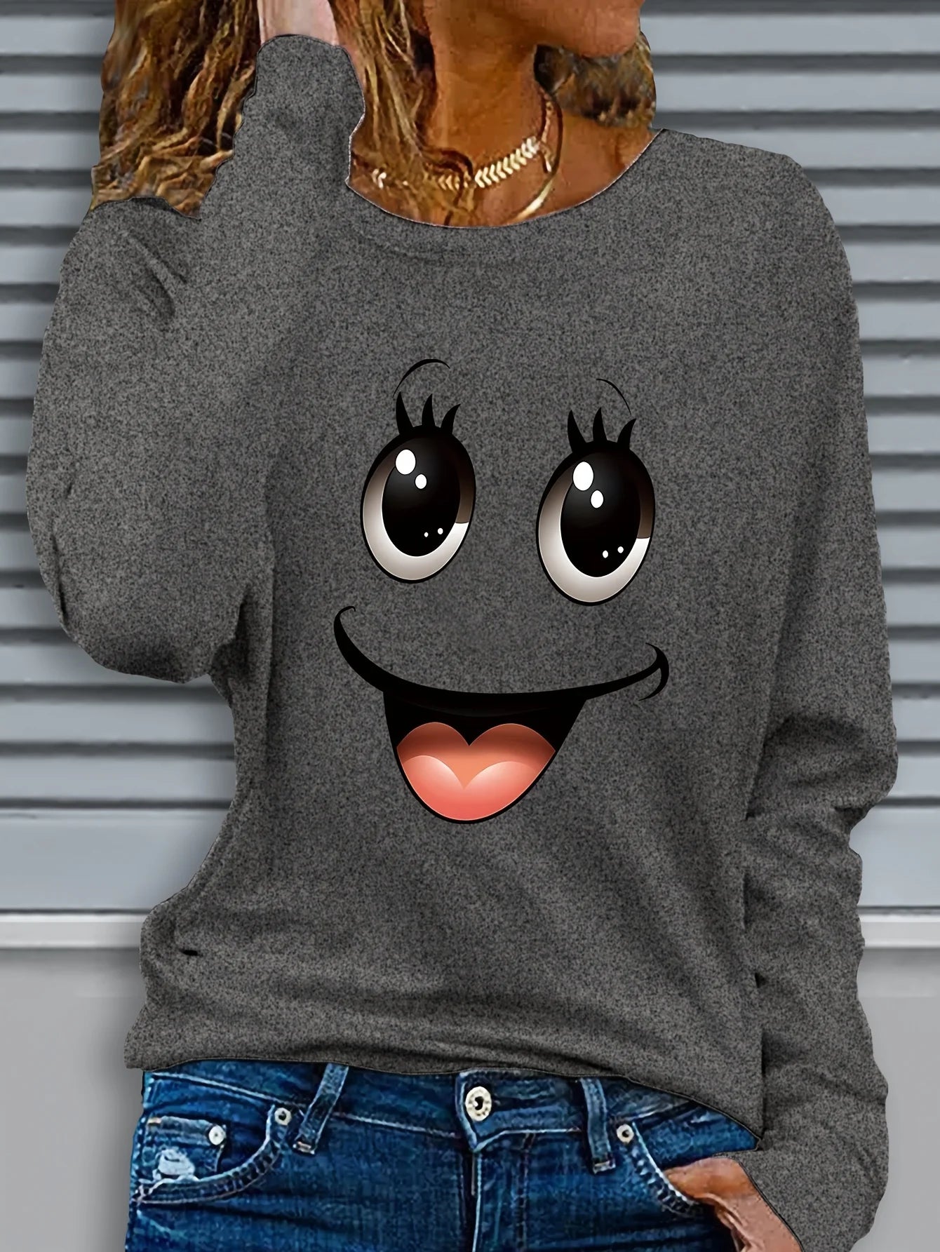 100 cotton  Slim T-shirt Long-sleeved