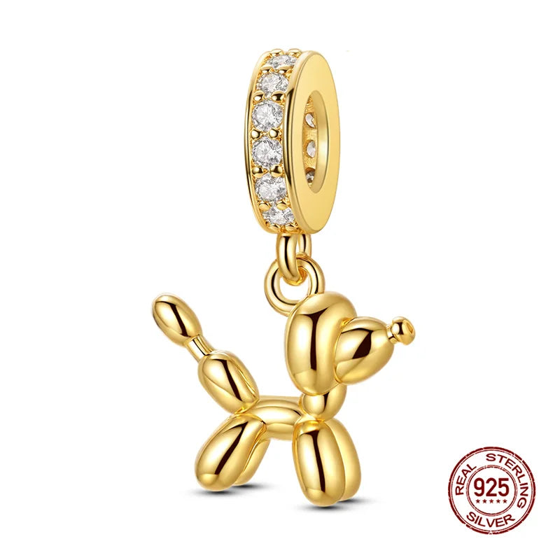 Hot Sale Charms 925 Silver Poodle Charms