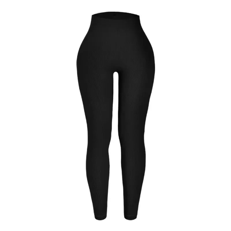 Seamless knitted yoga pants high waisted leggings