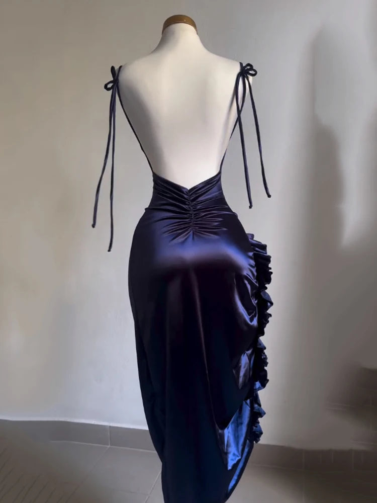 Sleeveless Backless Dress