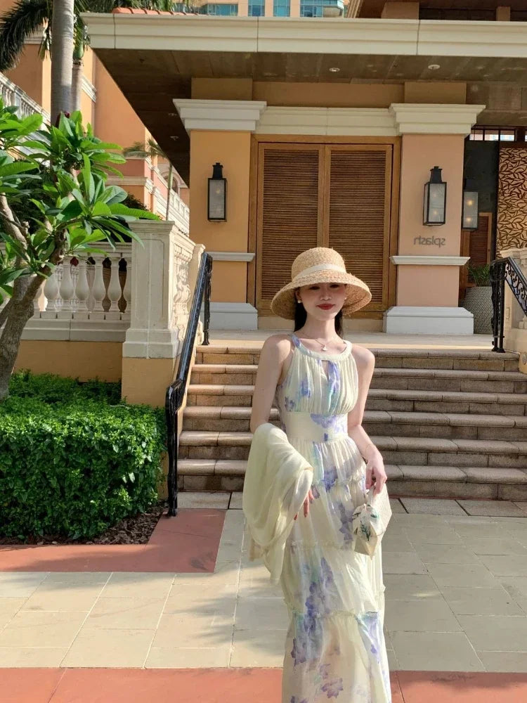 Sundress Off Shoulder Sleeveless Maxi