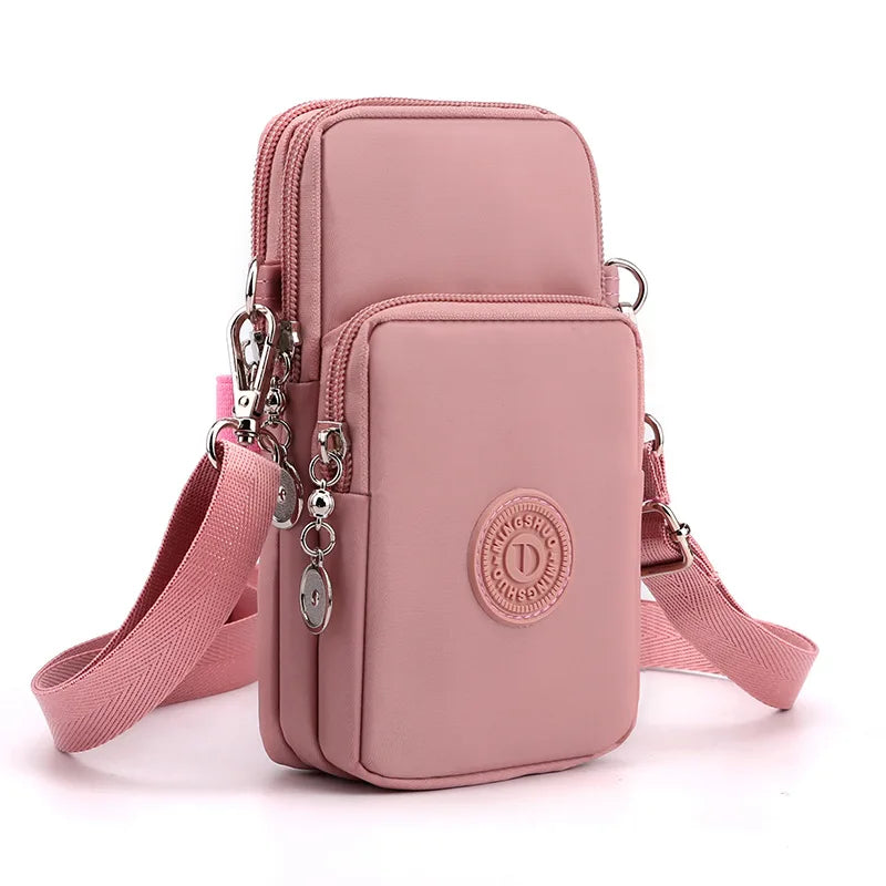 Nylon Cell Phone Shoulder Crossbody Bags
