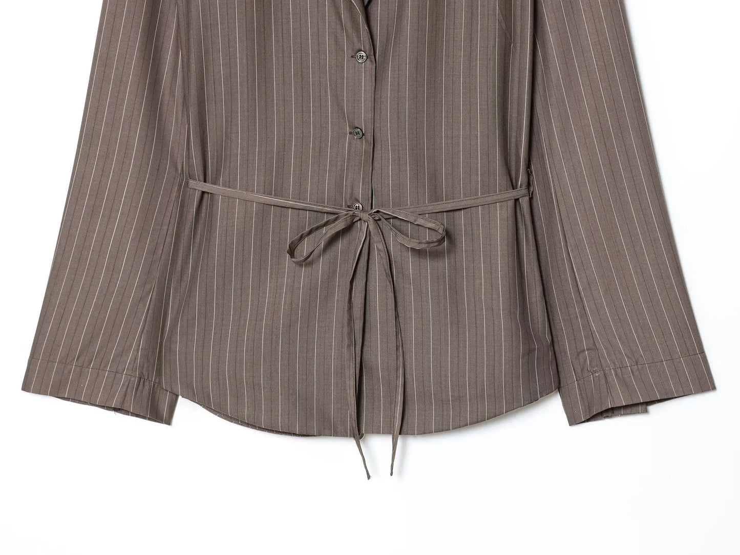 Striped Blazer Suit Slim Blazer Wide-leg Pants