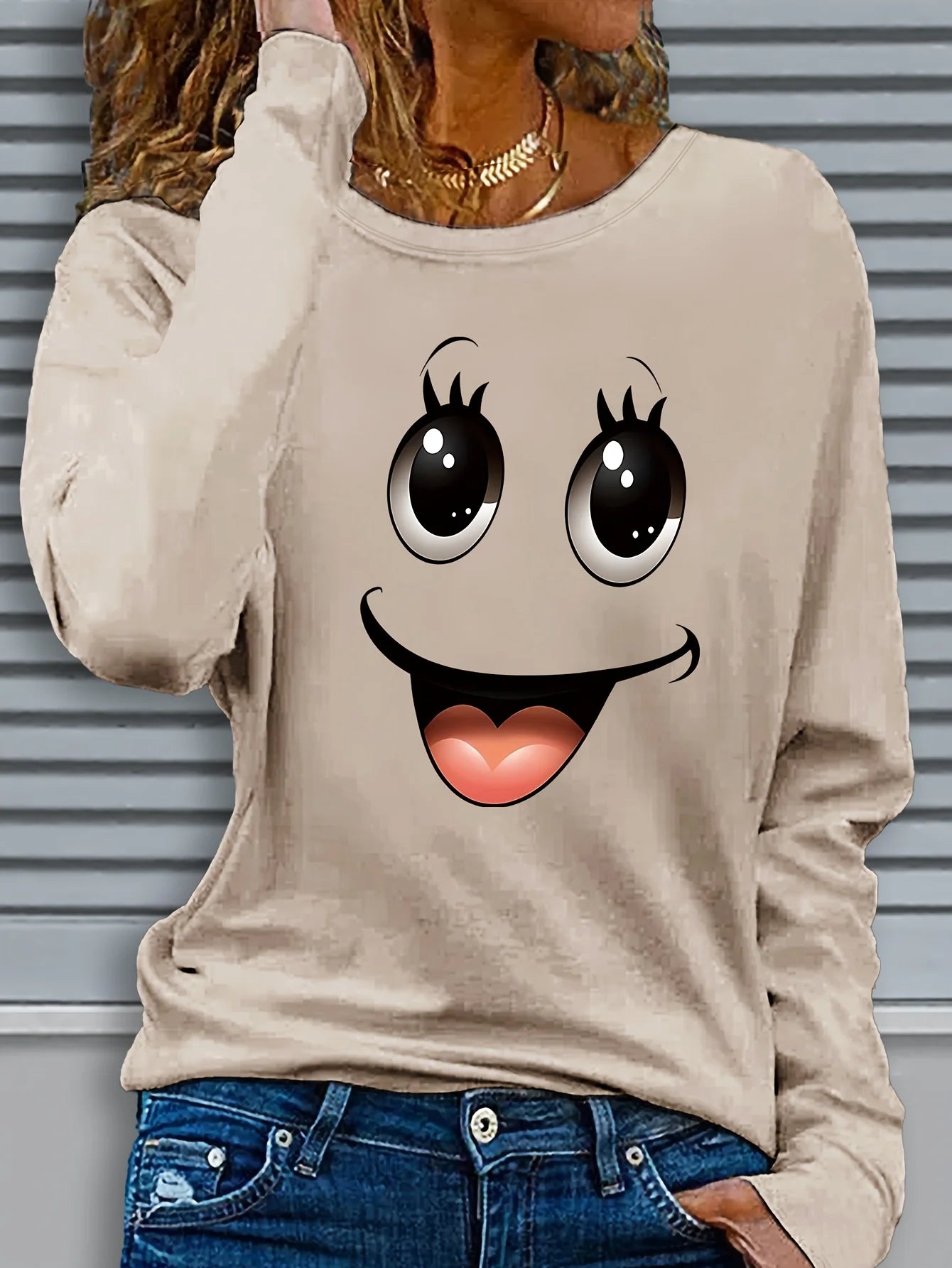 100 cotton  Slim T-shirt Long-sleeved