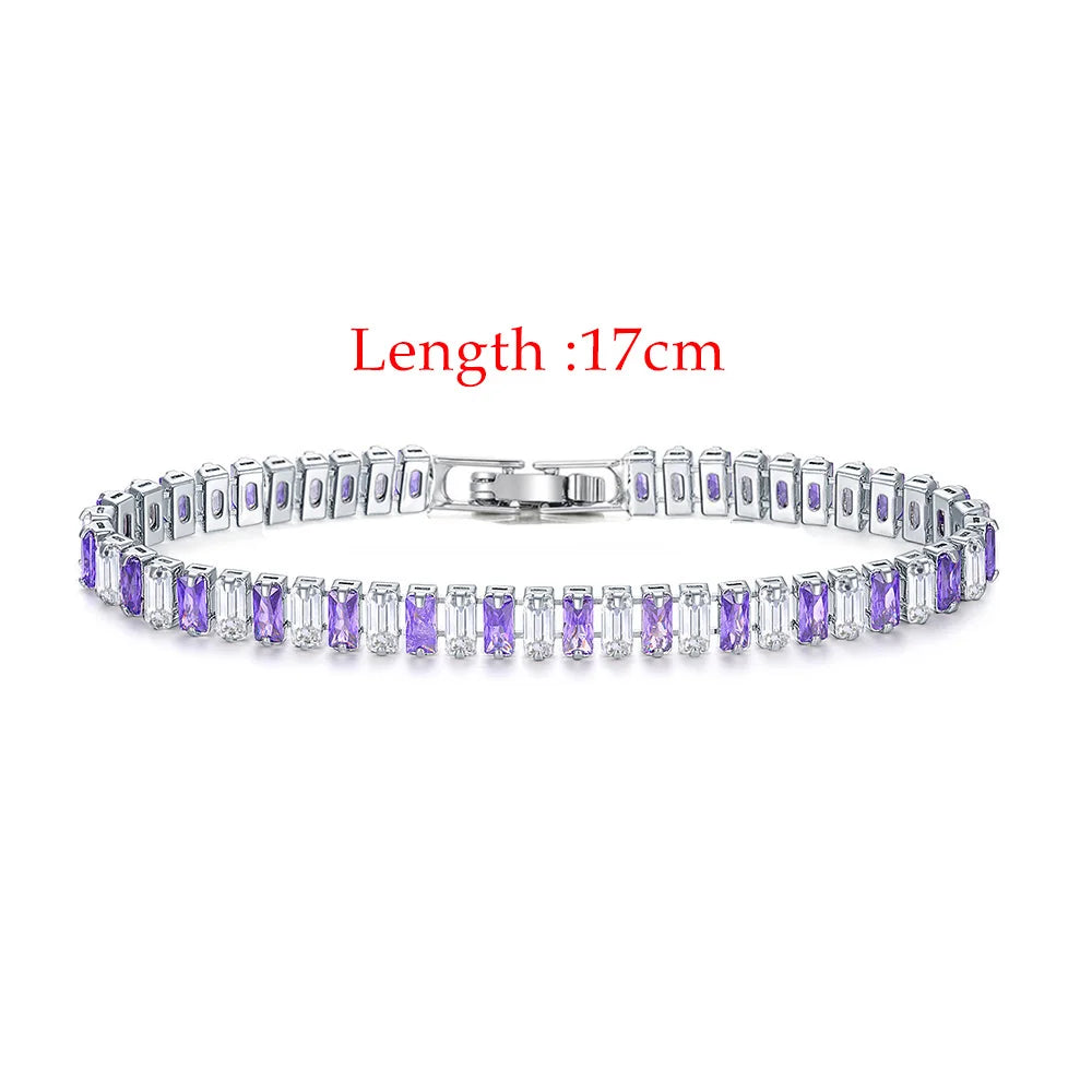 Iced Out Zircon Tennis Luxury Crystal Bracelet
