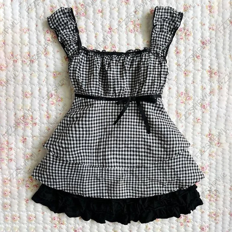 Flower Print Short Sleeve  Lace Sexy