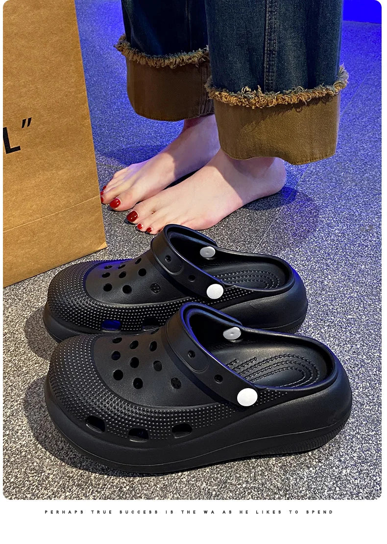 Fashionable Clogs,Wear-Resistant  Thick-Soled
