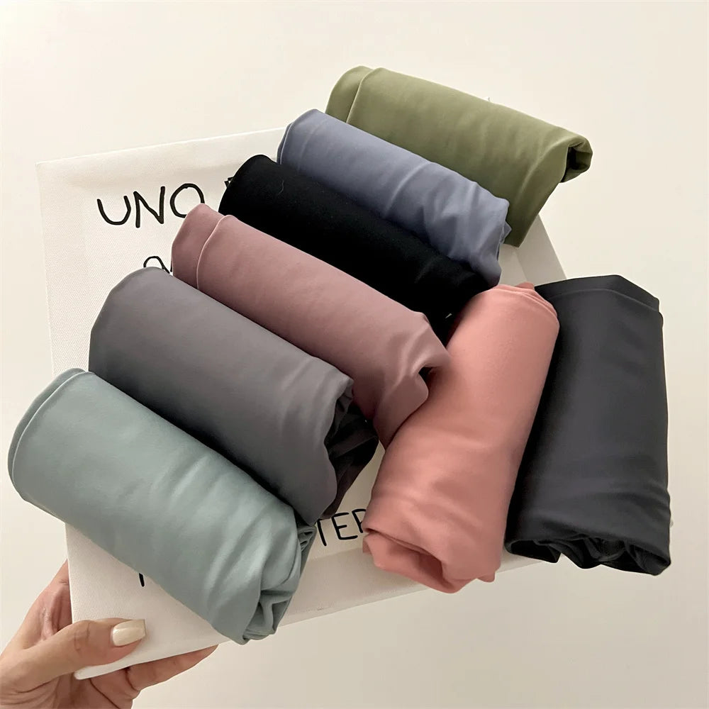 Girl Pants Black Cotton Spandex High Waist