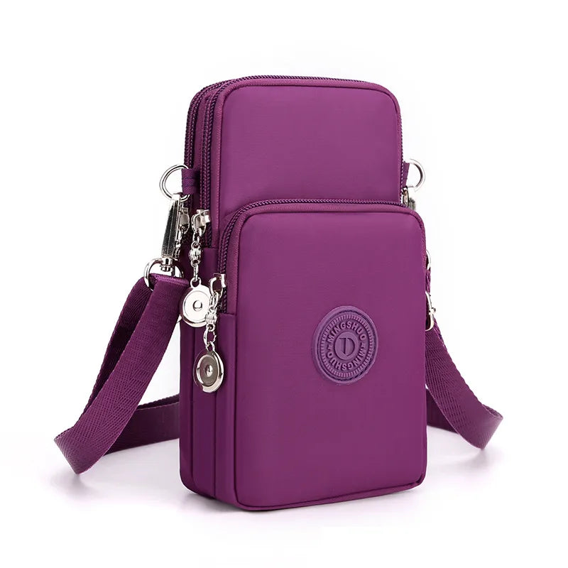 Nylon Cell Phone Shoulder Crossbody Bags