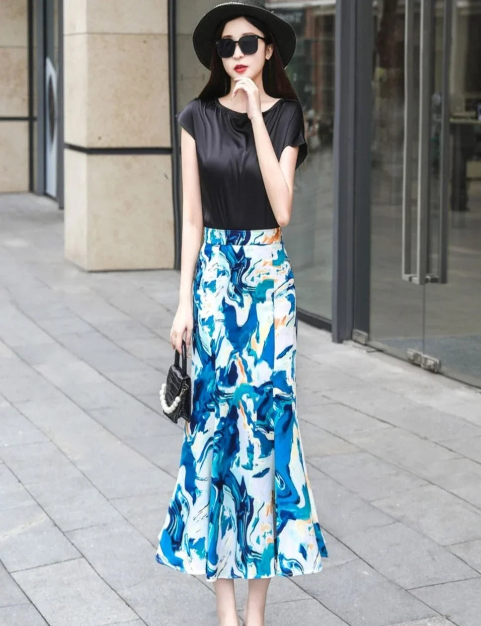 Tight High Waist Maxi Wrap Long Zipper