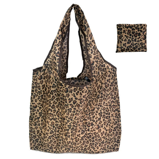 Large Capacity Leopard Print Hand Folding Handbag
