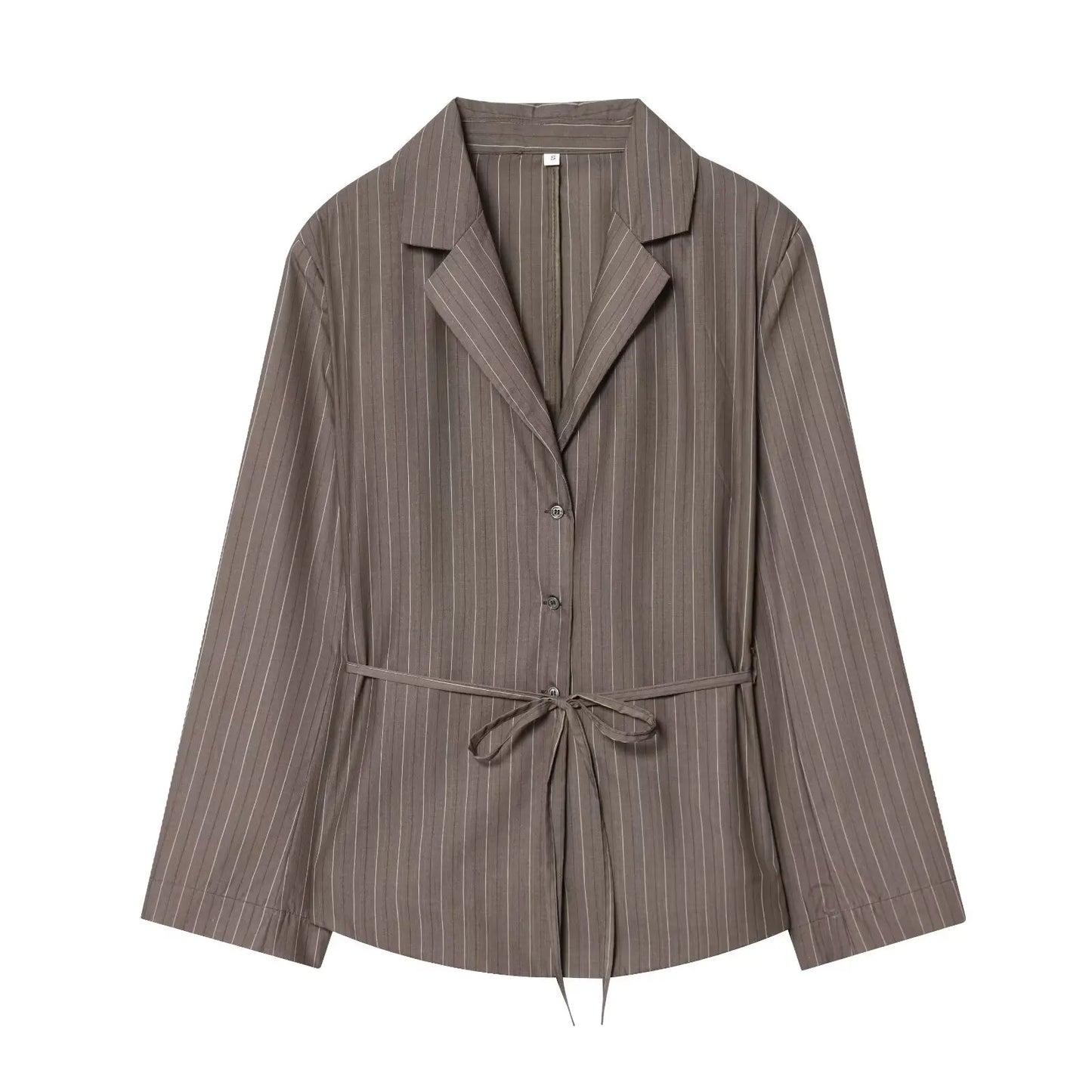 Striped Blazer Suit Slim Blazer Wide-leg Pants