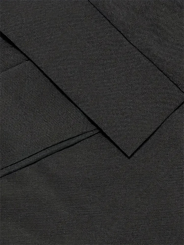 Three Quarter Sleeve Turn-down Collar Shirt