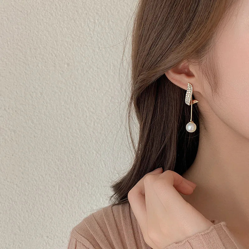 Elegant Imitation Pearl Dangle Earrings For Women