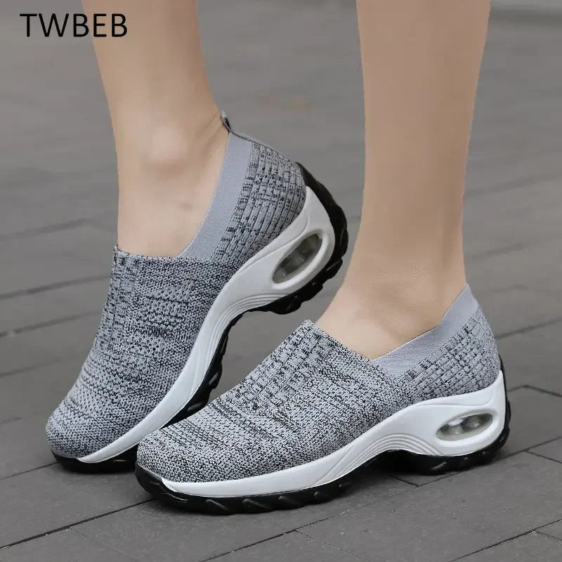 Slip-On Women Walking Shoes Orthopedic Diabetic