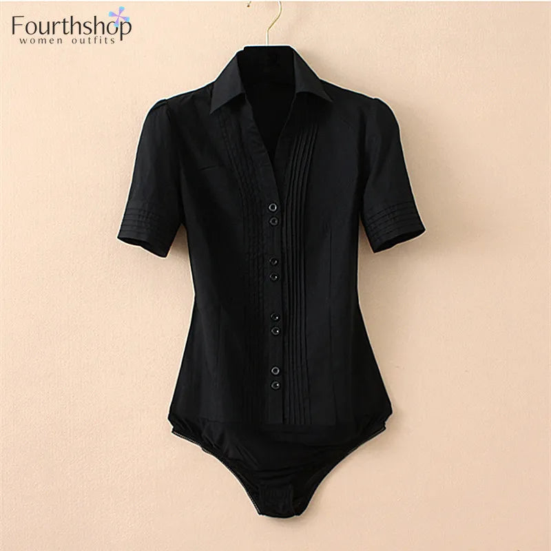 Bodysuit Long Sleeve  Office Lady Work Uniforms