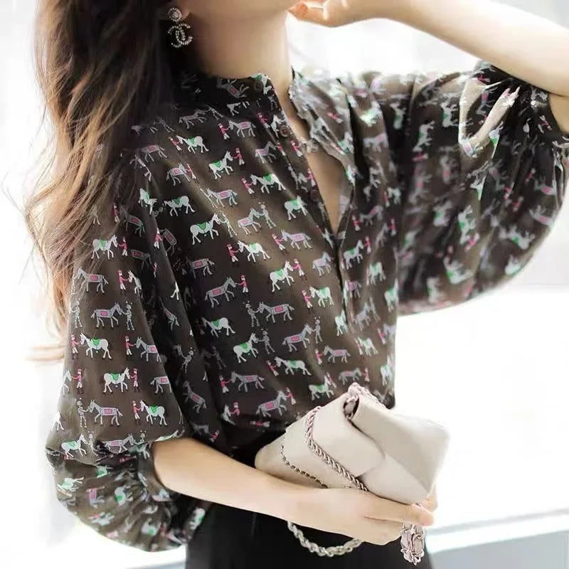 Formal Women's Shirt Summer Half Sleeve