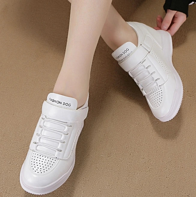 High Top Wedge Platform Sneakers