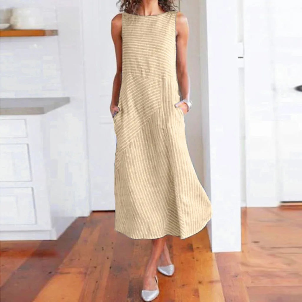 Casual Loose Comfortable Pocket Long Dress