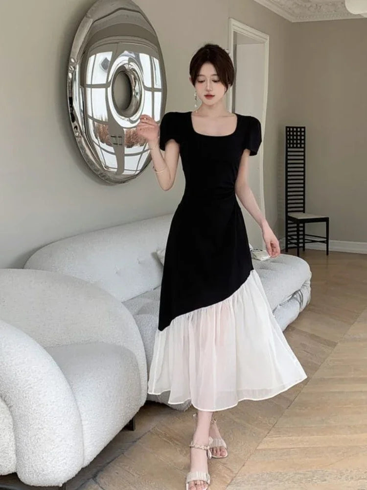 Short Sleeve Midi Dress