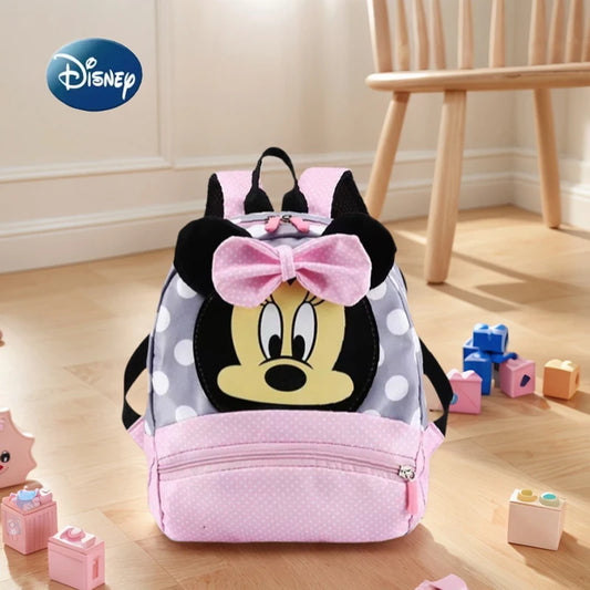 Disney Backpack Minnie Schoolbag For Kids Cartoon