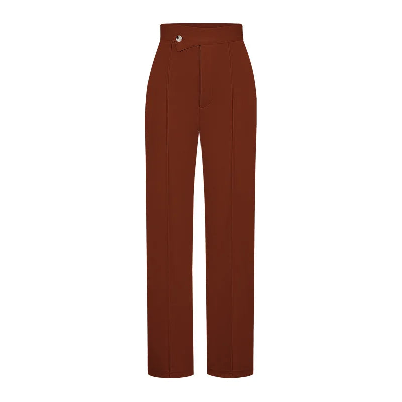 New Casual Women  Solid Color Trousers