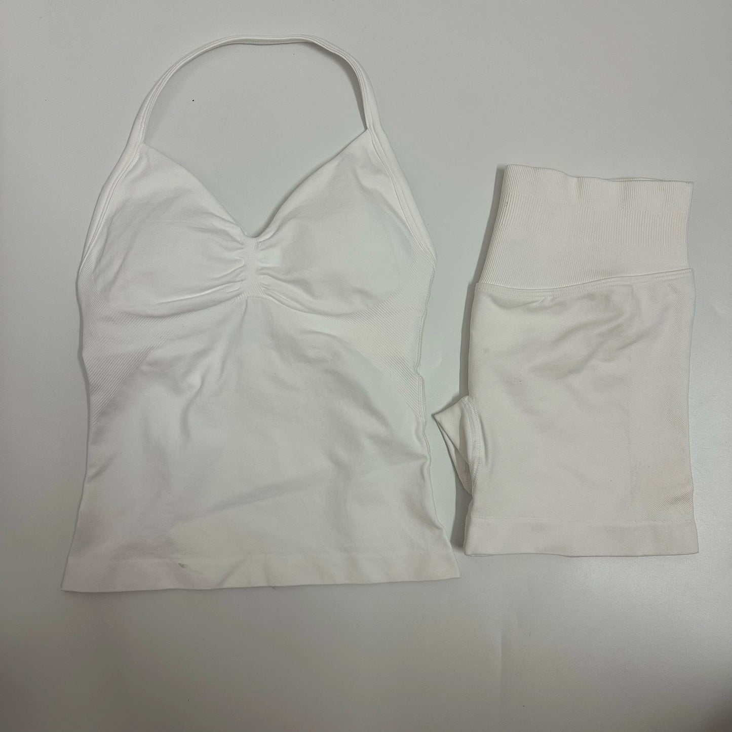 Yoga/Gym Set Backless Tank Tops High Waist