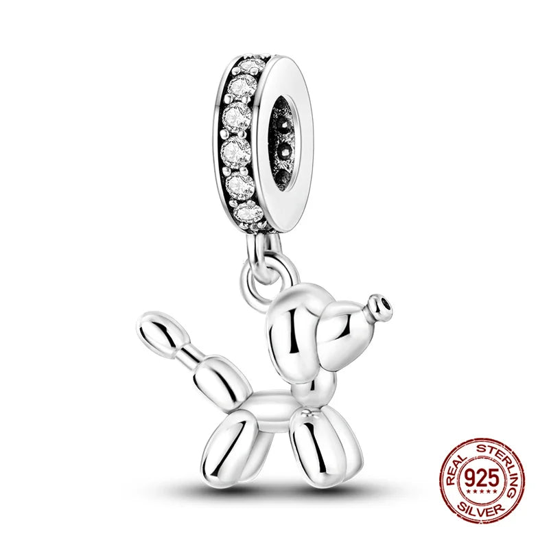 Hot Sale Charms 925 Silver Poodle Charms