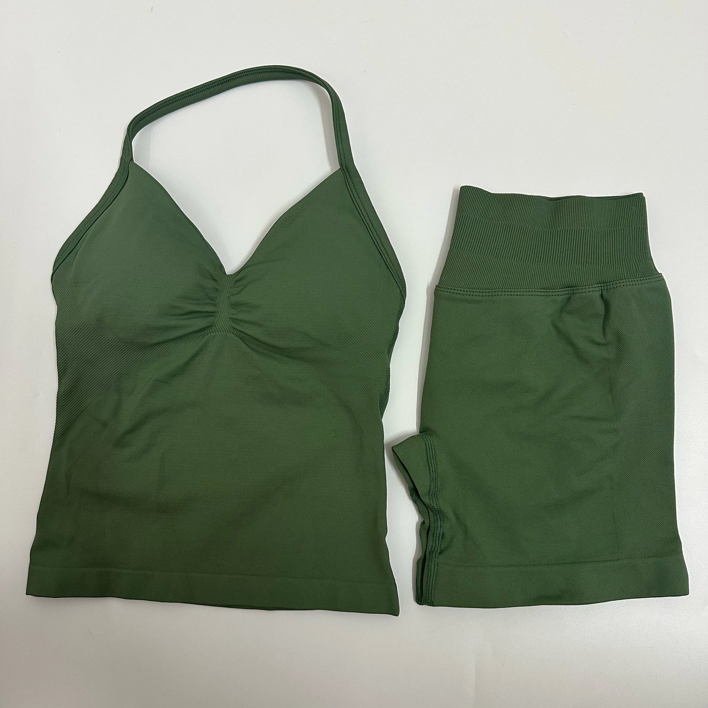 Yoga/Gym Set Backless Tank Tops High Waist