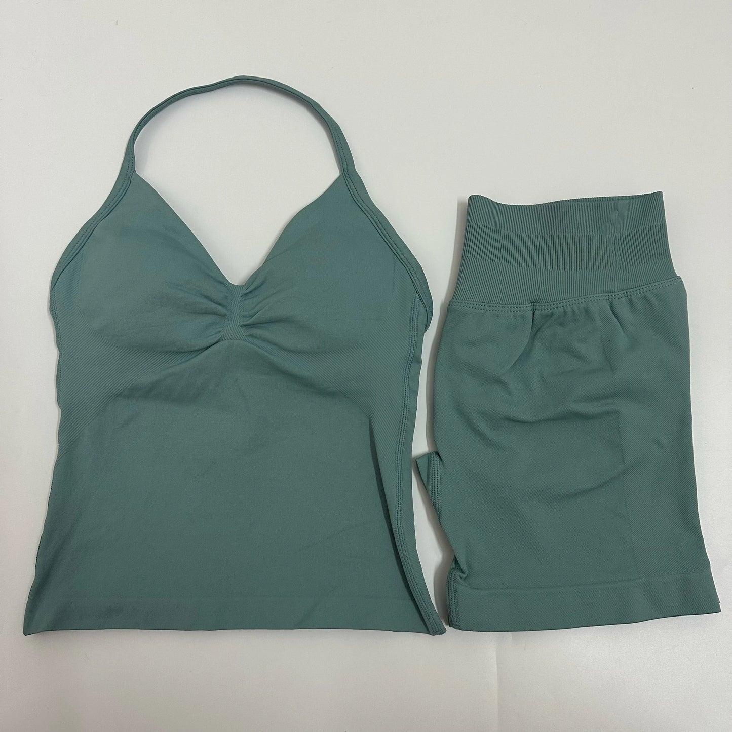 Yoga/Gym Set Backless Tank Tops High Waist