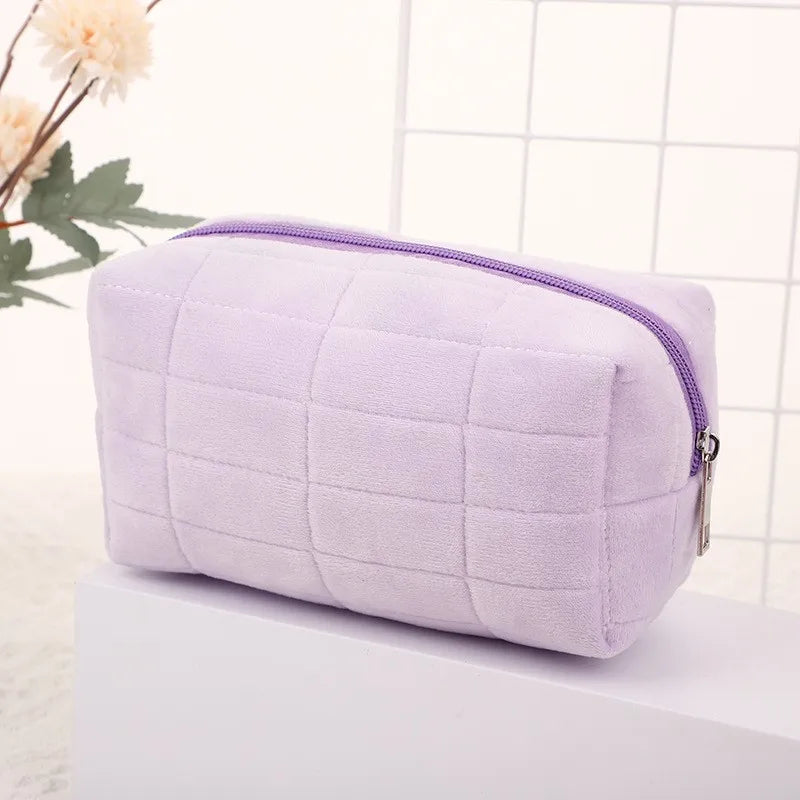Cute Plush Makeup Bag , Portable Travel Bags