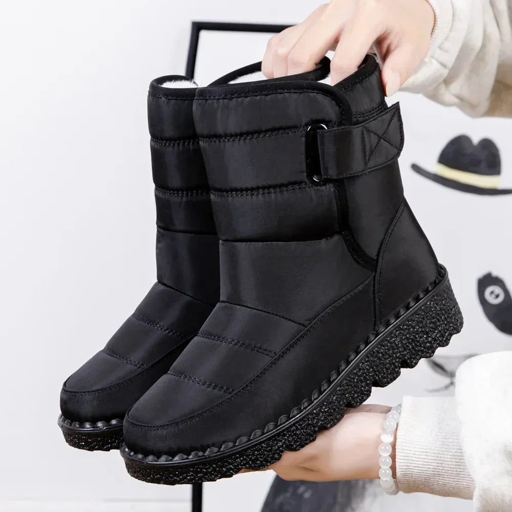 Waterproof Winter Boots  Platform,  Warm Cotton