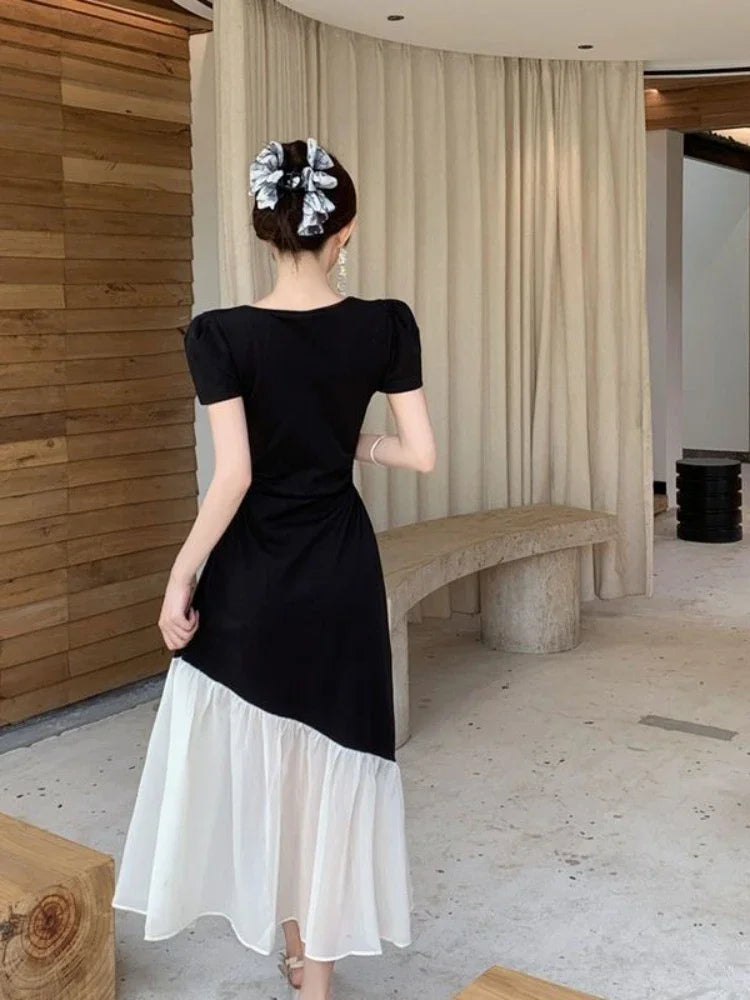 Short Sleeve Midi Dress