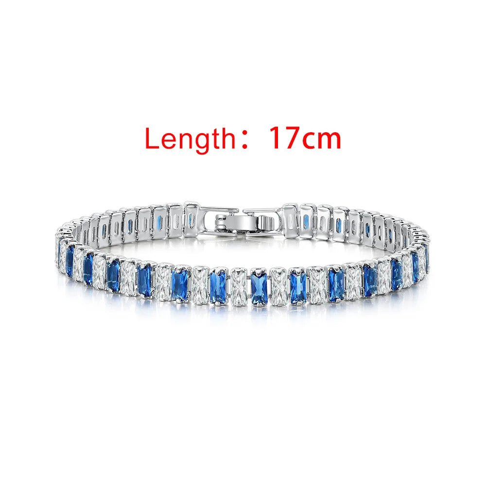 Iced Out Zircon Tennis Luxury Crystal Bracelet