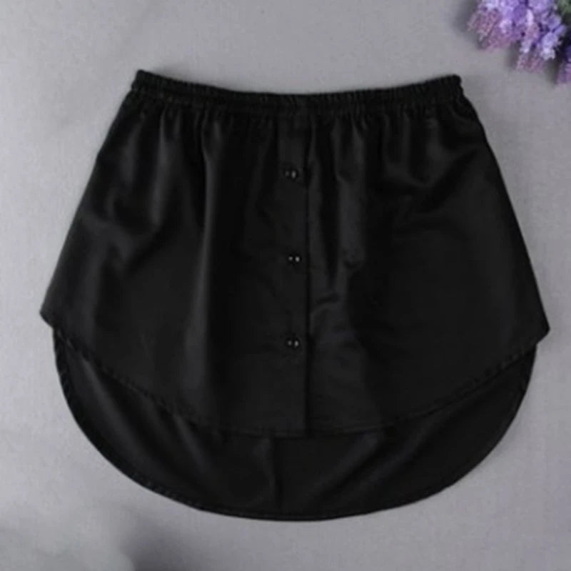 Women Girls Mini False Hemline Splitting Underskirt