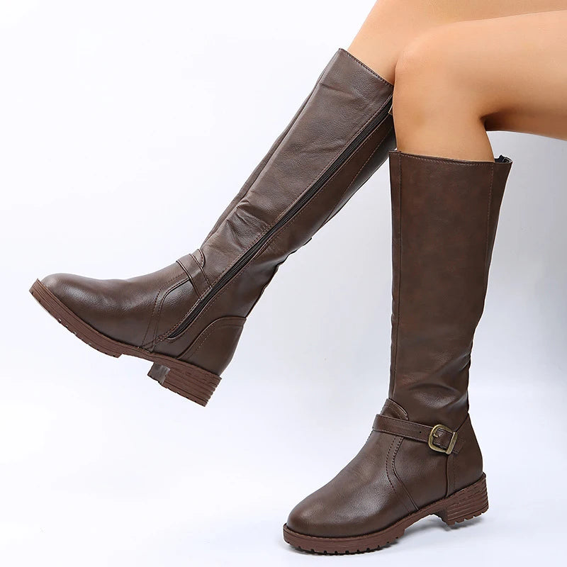 Vintage Knee High Boots Big Size
