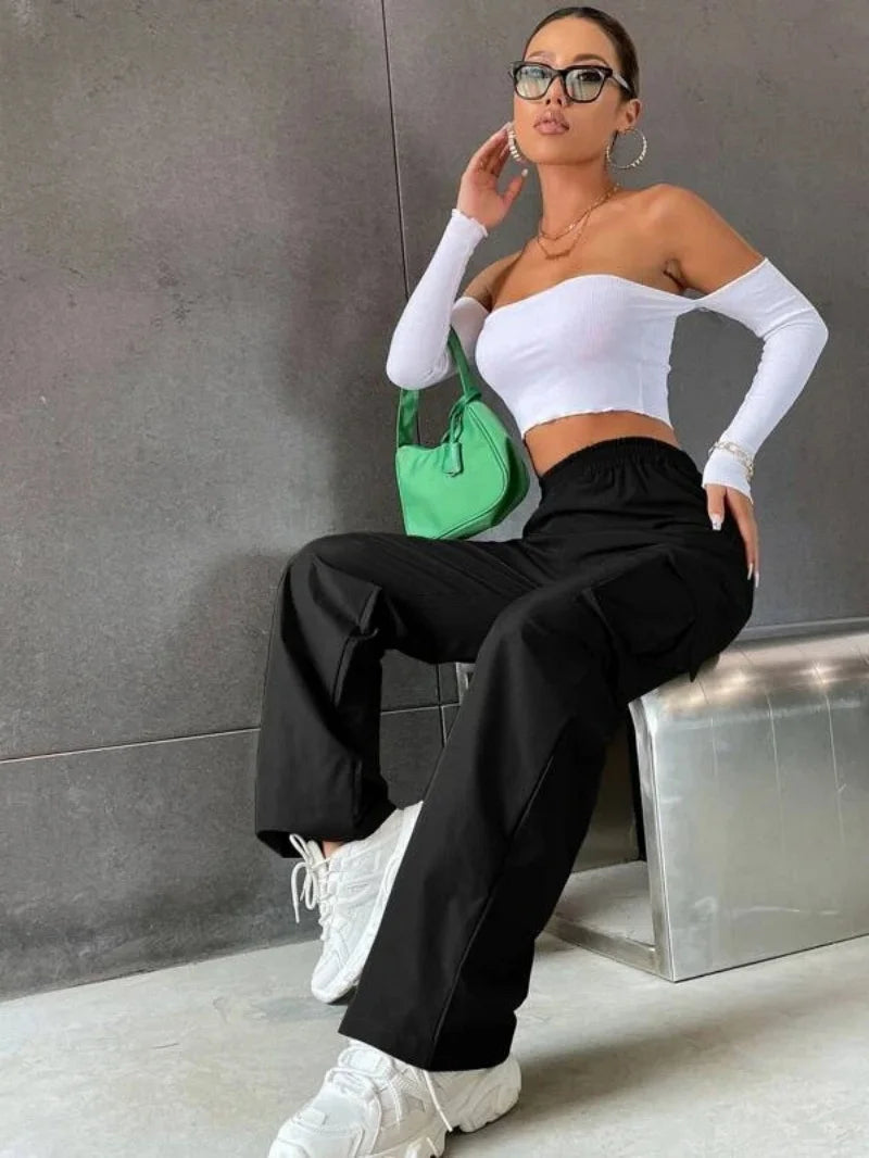Baggy Joggers Pants Elegant Oversized Trousers