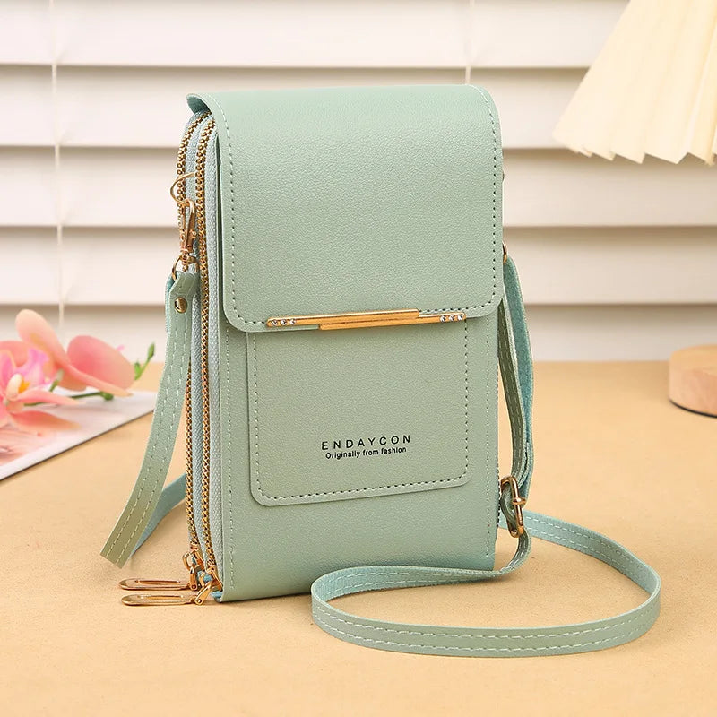 Crazy Bag Mobile Phone Card Holder Crossbody