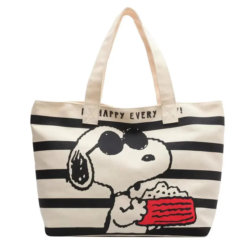Snoopy Cute Print Tote bag, shoulder bag