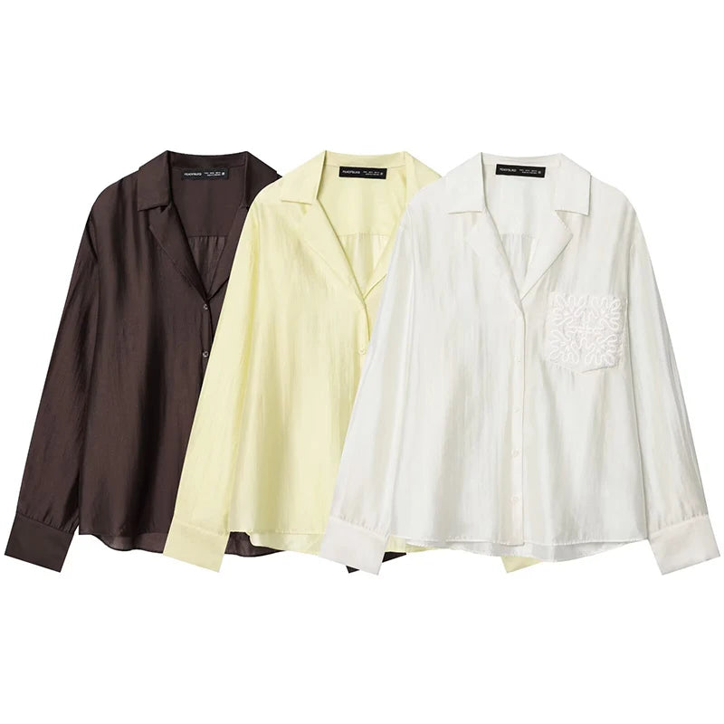 Shirts Fashion Loose Elegant Office Shirts