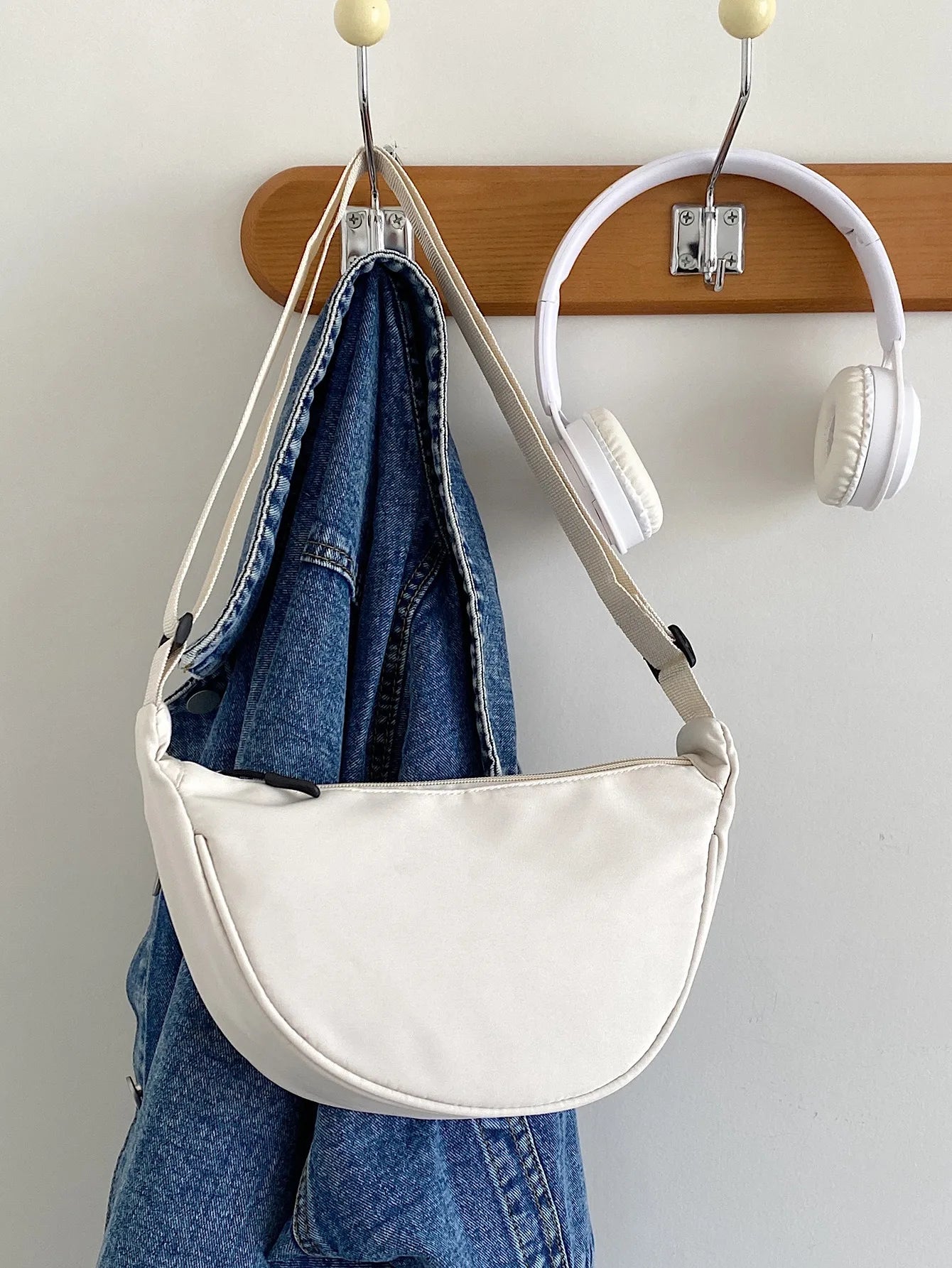 Nylon Hobo Large Capacity Tote  Shopper Bag